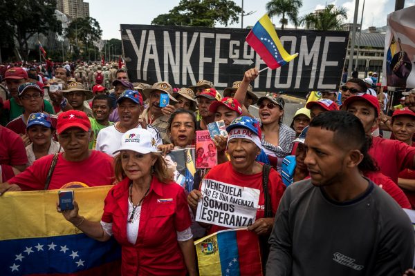 venezuela thousands attended to show their support for president maduro.credit meridith kohut for the new york times. 1 e1549220350693