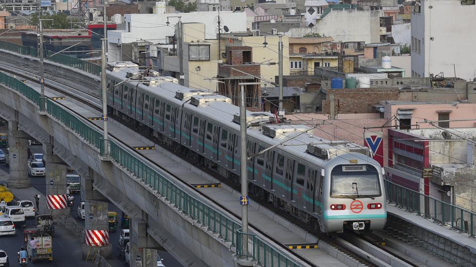 delhi metro green line new delhi india