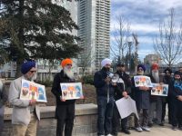 Protest Against Sentencing of Three Sikh Activists