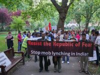 A public march in London against growing mob lynching culture of India. Copyright: South Asia Solidarity Group (southasiasolidarity.org)