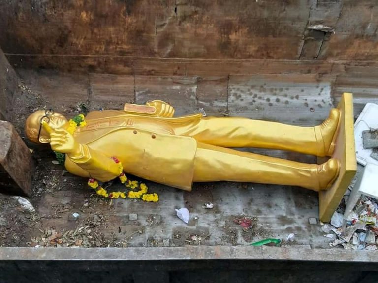 Ambedkar Statue Vandalised In Hyderabad| Countercurrents