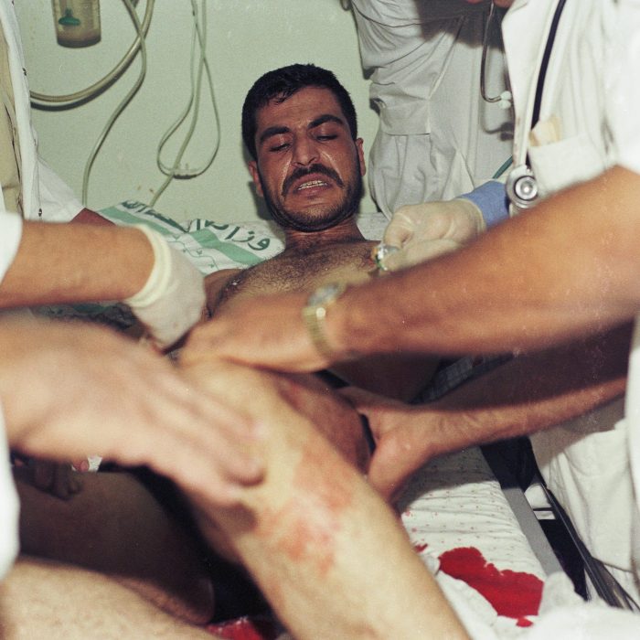 gaza shifa hospital wounded by israeli soldiers 2
