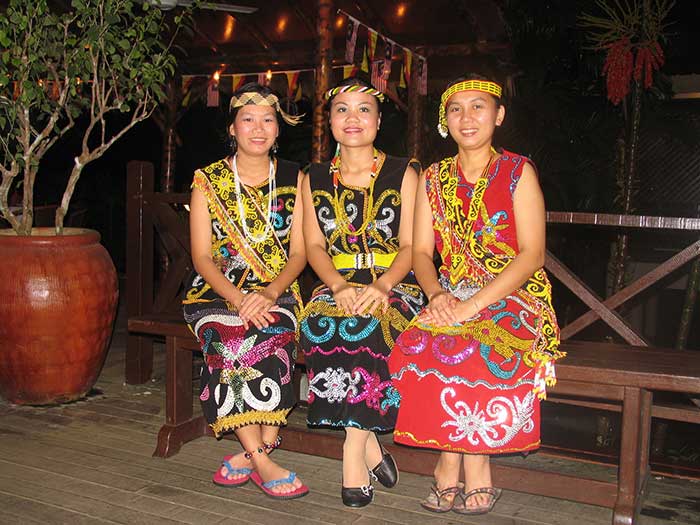 Dayak dancers from Seravak Borneo Malaysia copy