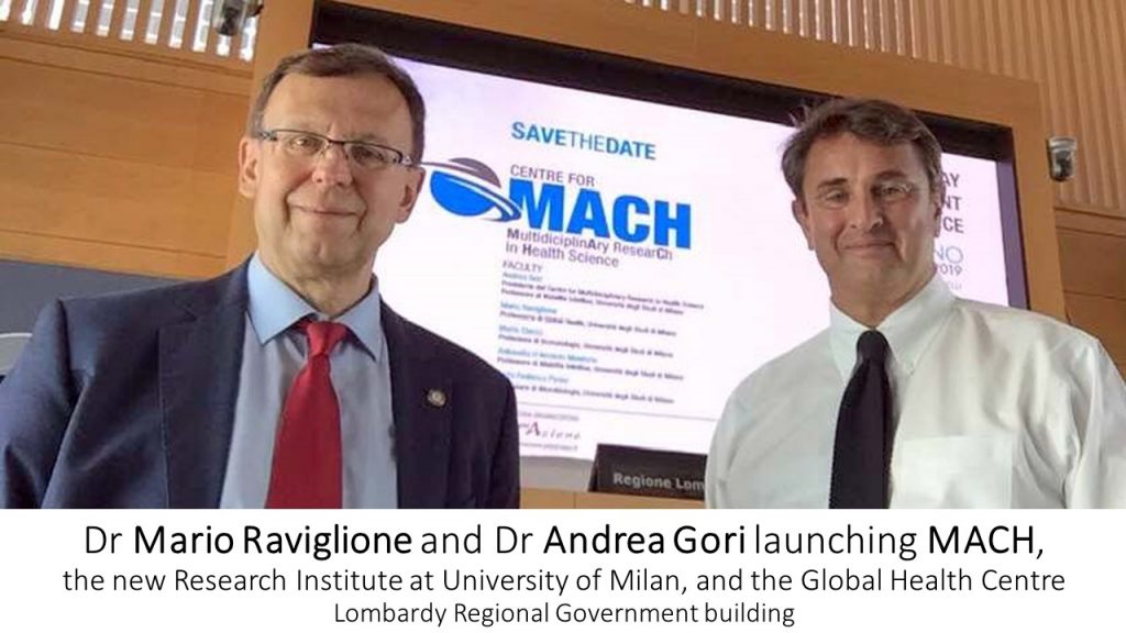 Dr Mario Raviglione and Dr Andrea Gori launching MACH