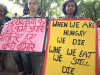Citizens Protest in Delhi after more than 100 Children Die of AES in Bihar