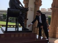 Ambassador Walter Lindner pays respects to RSS founder