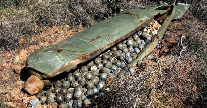 cluster bomb shell ap 670