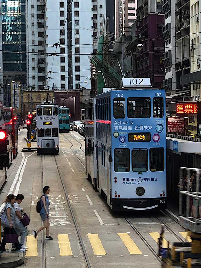 Nostalgic trams of Hong Kong