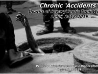 PUDR Report “Chronic ‘Accidents’: Deaths of Sewer/Septic Tank Workers, Delhi, 2017-2019”
