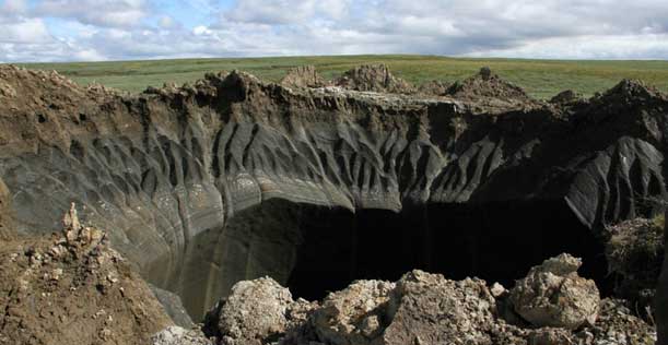 methane crater