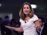 Minister of Foreign Affairs Chrystia Freeland takes part in a NATO Engages Armchair Discussion at the NATO Summit in Brussels, Belgium on Wednesday, July 11, 2018. The United States says it's firing back at the Canadian government's recent retaliatory tariffs on American imports by launching a formal challenge with the World Trade Organization. THE CANADIAN PRESS/Sean Kilpatrick