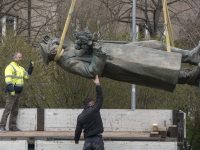 In Prague, A Disgraceful Act: They Desecrated And Removed The Statue Of Marshal Konev!