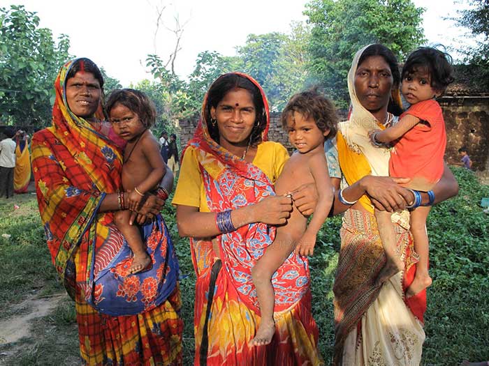 india women and children