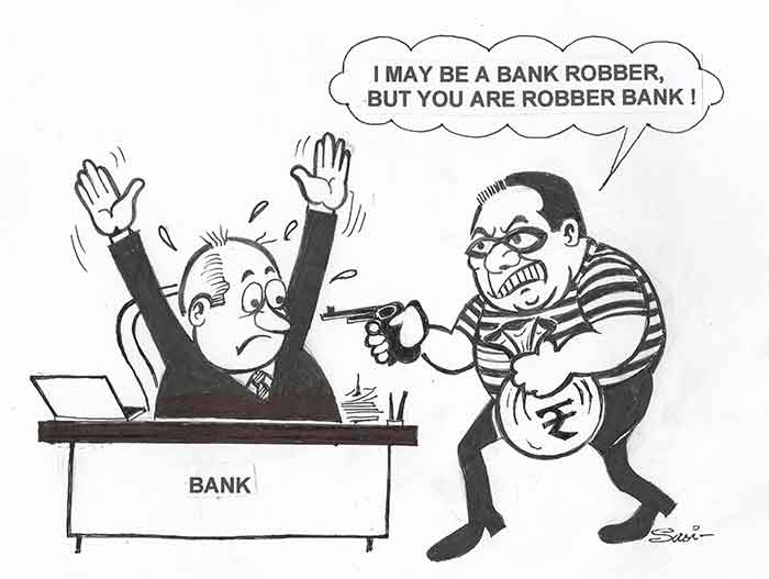 Cartoon Robber Bank 600