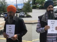 Rally in support of a Sikh advocate who organized langar for CAA protestors held in Canada