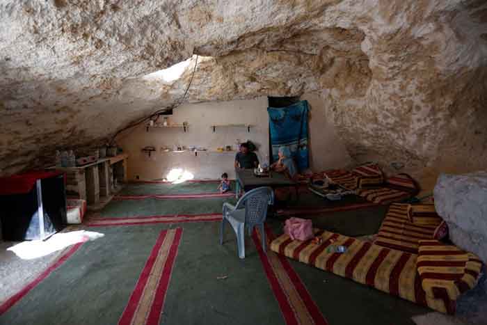 home built in cave