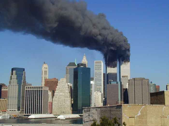 WTC smoking on 9 11