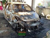 Church And A Car Set Ablaze In Andhra Pradesh