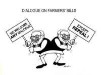 Dialogue On Farmers’ Bill – Cartoon
