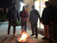 South Asian activists burn copies of unjust Indian laws on Martin Luther King Jr.’s birthday