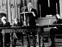 MLK speaking at Riverside Church, NYC, 4 April 1967