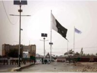 Flag of Afghan Taliban (in white) was raised on the Afghan side of the border with Pakistan at the major border crossing at Chaman, 14 July 2021. The ministerial meeting of the Shanghai Cooperation Organization (SCO) and the meeting of the SCO-Afghanistan working group at Dushanbe on July 13-14 have thrown light on the templates of China’s approach to the evolving situation in Afghanistan. 