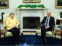 German Chancellor Angela Merkel (L) paid an ‘official working visit to White House and held talks with President Joe Biden (R), July 15, 2021.