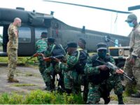 Guyana Defense Force soldiers in training exercise with US army personnel, Tradewinds, June, 2021