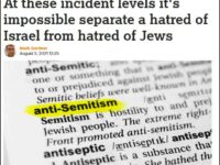 The Jewish Chronicle citing statistics from the UK Zionist organization Community Service Trust, to spin "hatred of Israel" as "hatred of Jews".