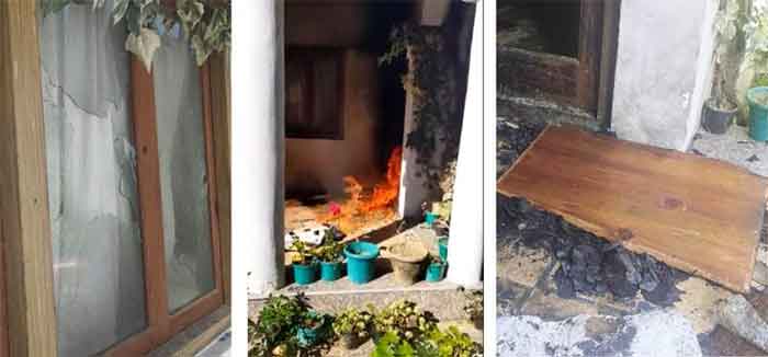 Burning of Salman Khurshids House