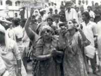 Dharna at clock tower Saharanpur during anti liquor movement of Pather in 1993
