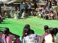 Gram sabha meeting at Mendhalekha. Photo by Mendhalekha/ Wikimedia Commons