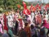 Dalit agricultural Labour and Industrial workers protest near Assembly house in Chandigarh 