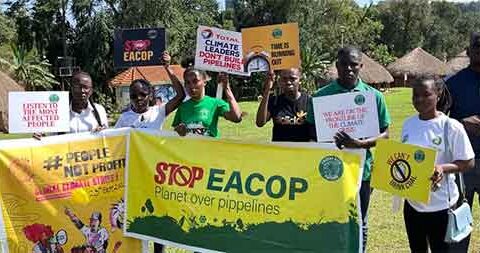Ugandan climate activists demonstrate in Kampala on September 23, 2022. (Photo: Hilda F. Nakabuye/Twitter)