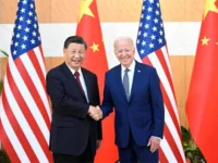 US president Joe Biden (R) and Chinese president Xi Jinping met at Bali, Nov 14, 2022. Biden said they discussed their responsibility to prevent competition and find ways to work together.