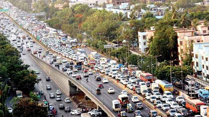 Mumbai Traffic Cars