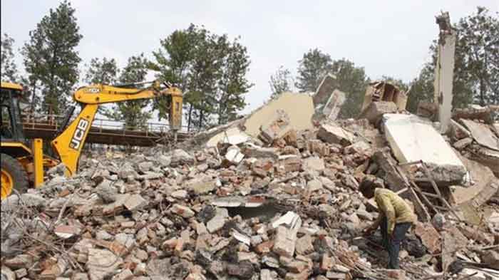 Demolition Buldozer Kashmir
