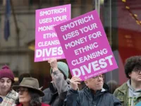 Activists Protest Smotrich’s Visit to Washington