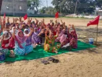 Dalit labourers in Manguwal protest for a place to dispose trash