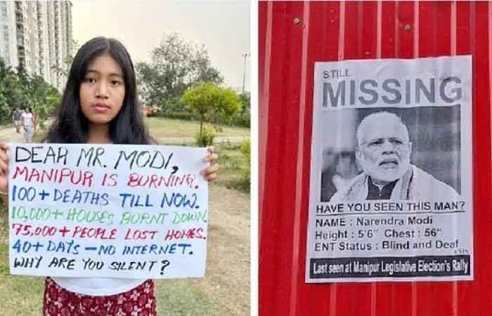 Manipur Modi Missing