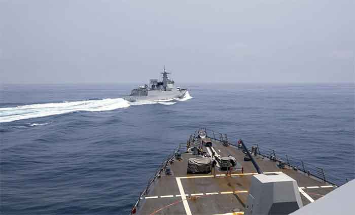 US USA China Ship Collision