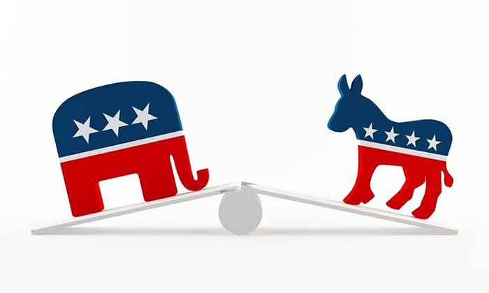 two party system usa democrat republican