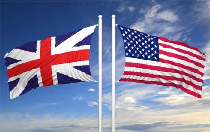 USA UK flag