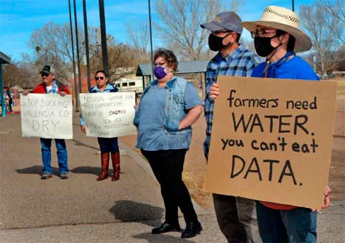 data centre water protest
