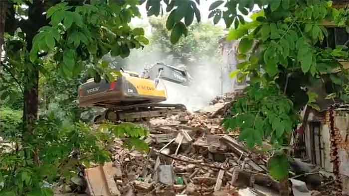 sarva Sewa Sangh Campus in Rajghat Varanasi bulldozed