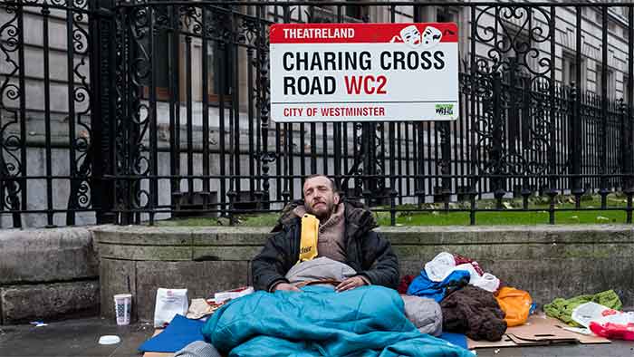 Homeless in UK