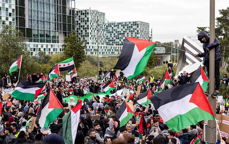 International Criminal Court Protest Palestine