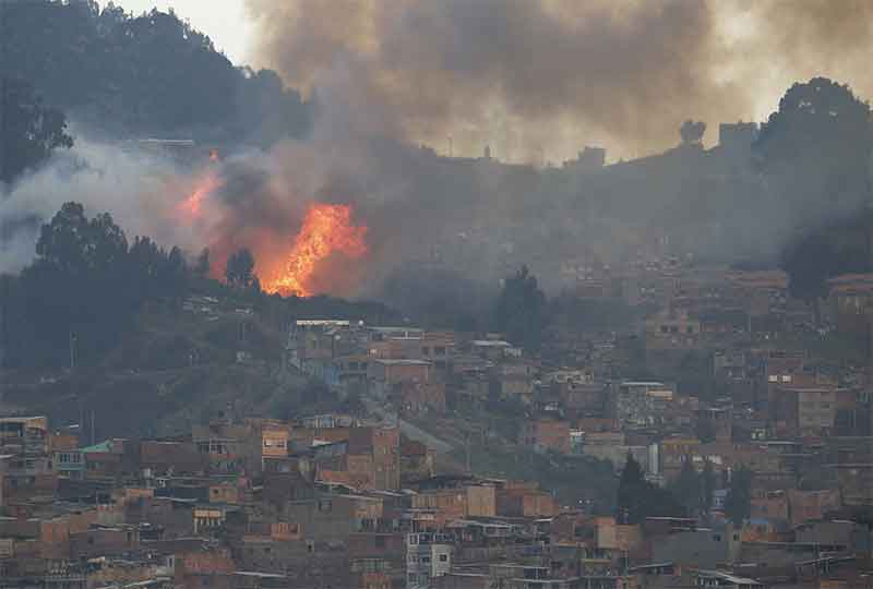 Bogota wildfire