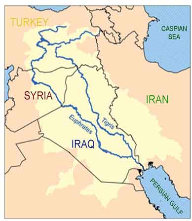 Tigris Euphrates Rivers