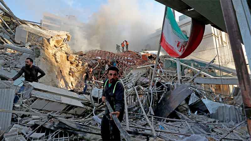 Iran Embassy Bombing Damascus 1